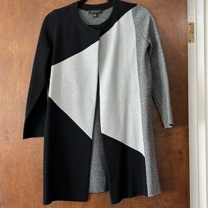 Block open front coat